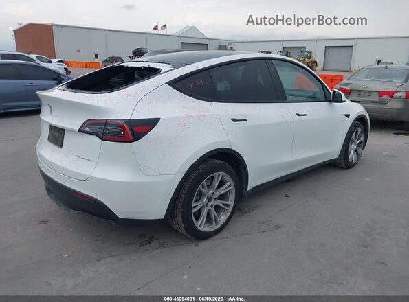 5YJYGDEE9MF208198 2021 TESLA MODEL Y White Задня права чверть