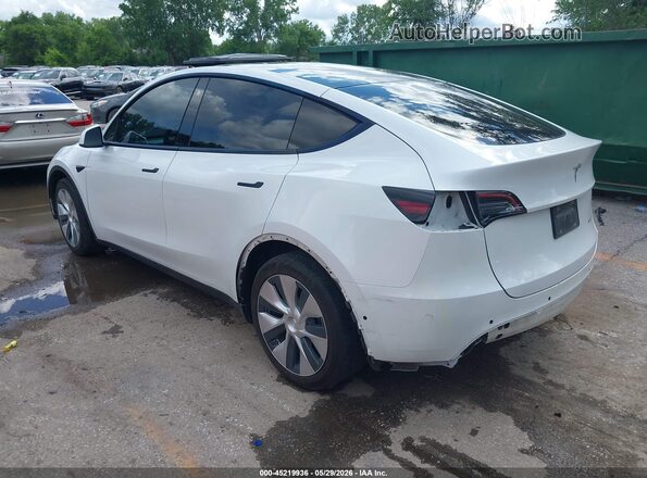 5YJYGDEE9MF304896 2021 TESLA MODEL Y Белый Задняя левая четверть