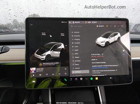 5YJYGDEF1LF025353 2020 TESLA MODEL Y Серый 