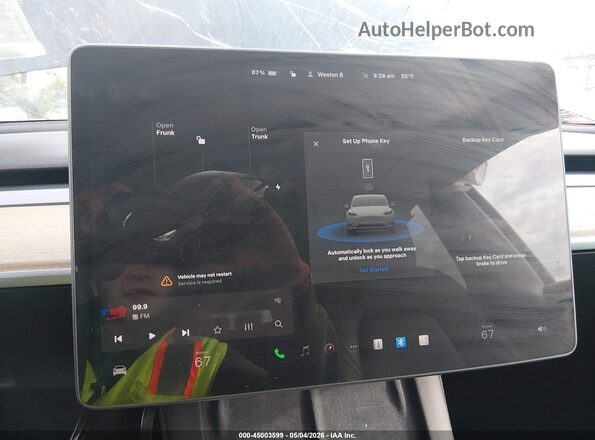 5YJYGDEF1MF251958 2021 TESLA MODEL Y Черный Вид задних сидений