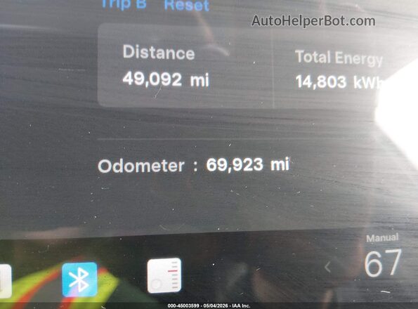 5YJYGDEF1MF251958 2021 TESLA MODEL Y Черный Панорамный вид салона 360°