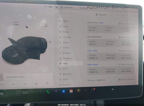 5YJYGDEF2MF137600 2021 TESLA MODEL Y White Vista de los asientos traseros