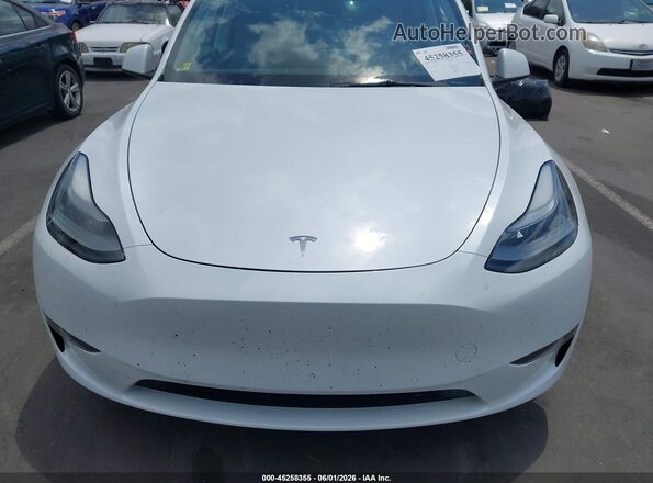 5YJYGDEF2MF137600 2021 TESLA MODEL Y White Vista del cuadro de instrumentos
