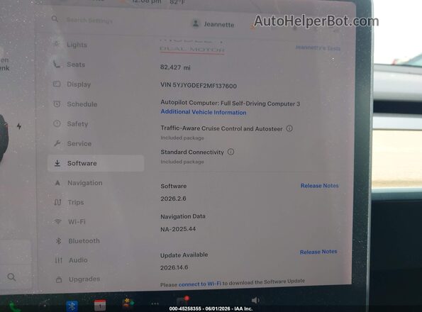 5YJYGDEF2MF137600 2021 TESLA MODEL Y White 