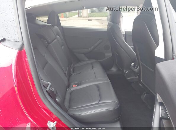 5YJYGDEF6LF002229 2020 TESLA MODEL Y Red Vista de la etiqueta del VIN