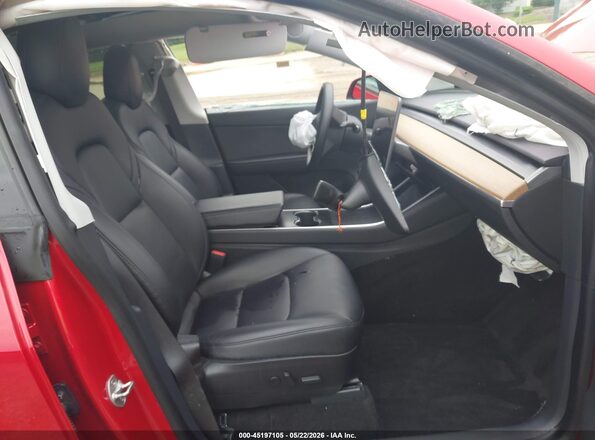 5YJYGDEF6LF002229 2020 TESLA MODEL Y Red Vista interior delantera