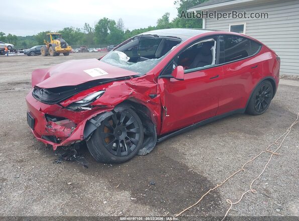 5YJYGDEF6LF002229 2020 TESLA MODEL Y Red Vista tres cuartos delantera izquierda