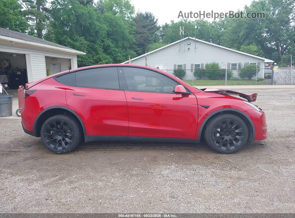 5YJYGDEF6LF002229 2020 TESLA MODEL Y Red Vista interior de 360 grados