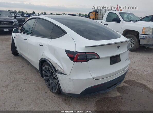 5YJYGDEF6MF302709 2021 TESLA MODEL Y White Trasero izquierdo