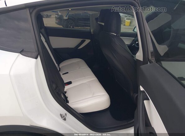 5YJYGDEF6MF302709 2021 TESLA MODEL Y White Vista de la etiqueta del VIN