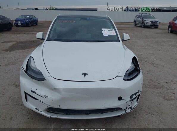 5YJYGDEF6MF302709 2021 TESLA MODEL Y White Vista del cuadro de instrumentos