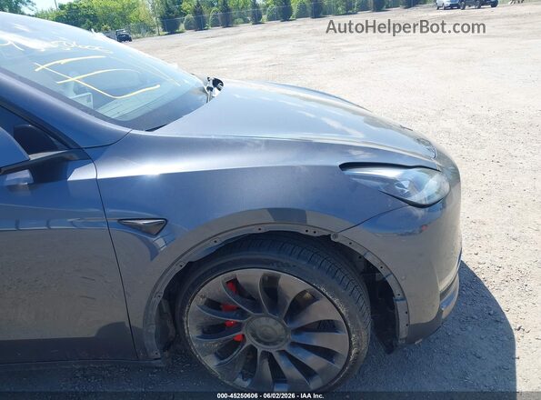 5YJYGDEF7MF302511 2021 TESLA MODEL Y Gray Front view