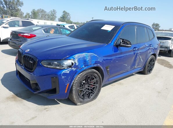 5YM13EC09P9R51282 2023 BMW X3 Blue წინა მარცხენა ხედი სამი მეოთხედიდან