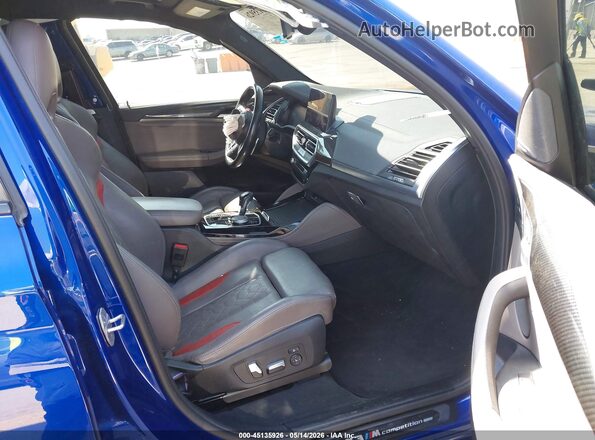5YM13EC09P9R51282 2023 BMW X3 Blue წინა სალონის ხედი