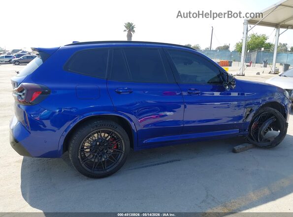 5YM13EC09P9R51282 2023 BMW X3 Blue უკანა სალონის ხედი