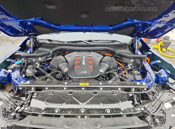 5YM23CS01P9S04351 2023 BMW XM Blue Вид задньої частини салону