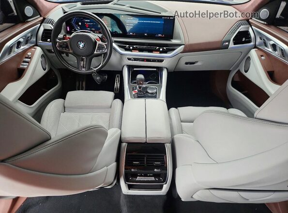 5YM23CS01P9S04351 2023 BMW XM Blue Вид панелі приладів