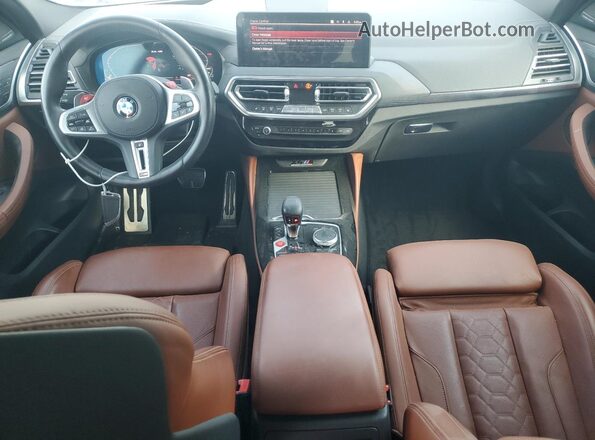 5YM23EC06P9P53473 2023 BMW X4 White Առջևի վահանակի տեսք