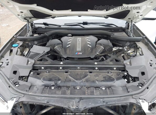 5YMCY0C01N9J04153 2022 BMW X6 M White Rear view
