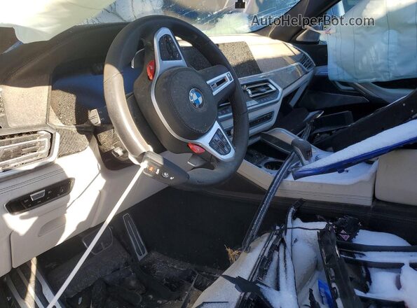 5YMCY0C06M9F10446 2021 BMW X6 Blue Vista del salpicadero