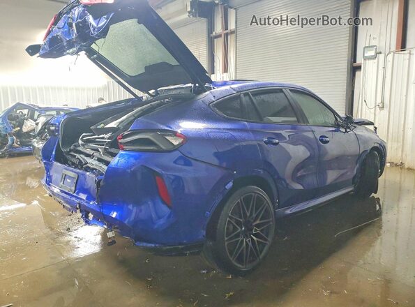 5YMCY0C06M9F10446 2021 BMW X6 Blue Trasero derecho