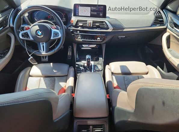 5YMTS0C05M9D81715 2021 BMW X3 White Вид панелі приладів