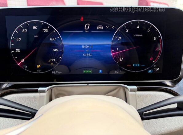 W1K6G7GB1MA018793 2021 MERCEDES-BENZ S Серебряный Вид щитка приборов