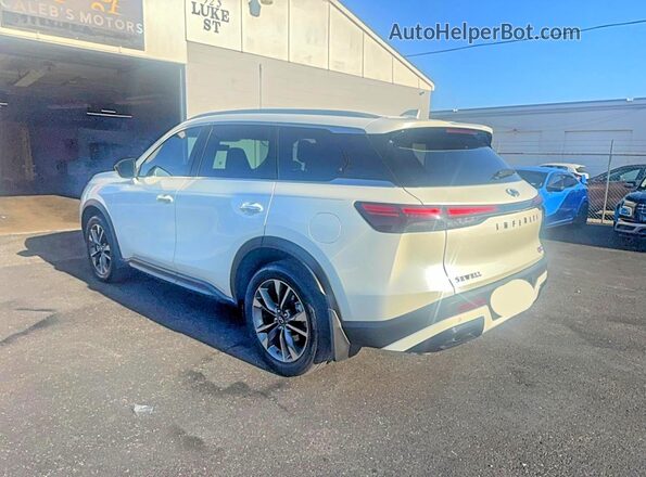 5N1AL1FR4SC338327 2025 INFINITI QX60 White Передня права чверть