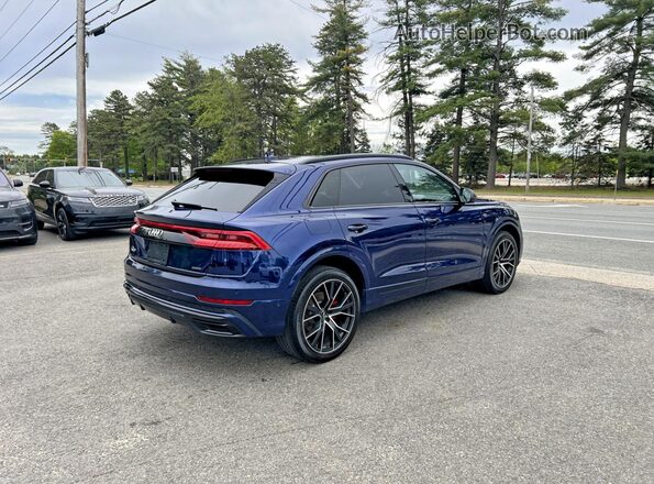 WA1EVAF15KD036494 2019 AUDI Q8 Blue Առջևի աջ