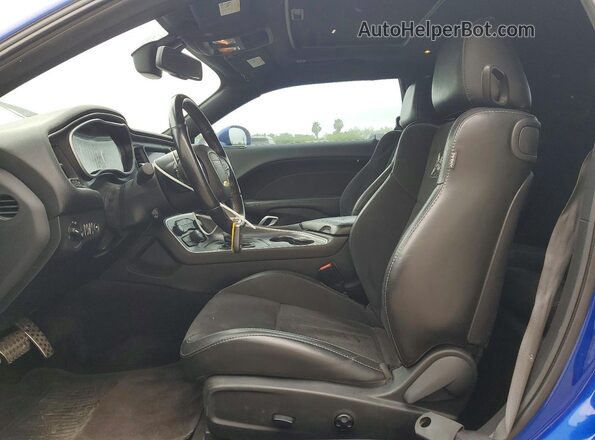 2C3CDZFJXJH171426 2018 DODGE CHALLENGER Синий Вид панели приборов