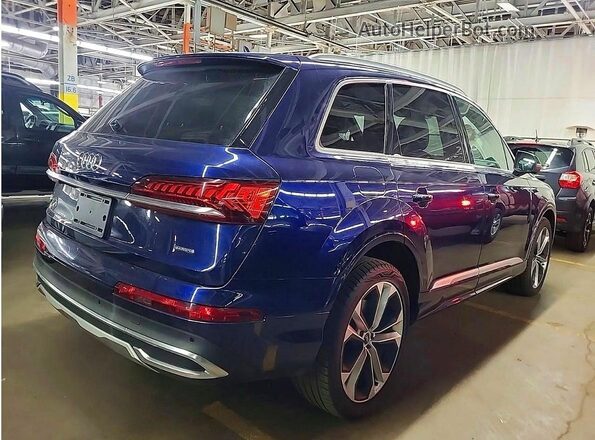 WA1LXAF72MD014929 2021 AUDI Q7 Blue Դիմացի տեսք