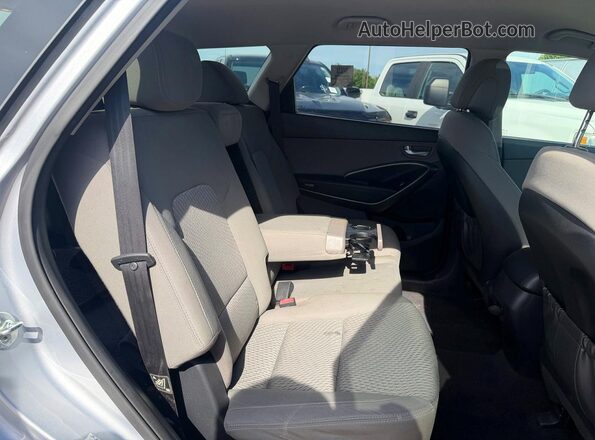 KM8SMDHF3HU179406 2017 HYUNDAI SANTA Silver 