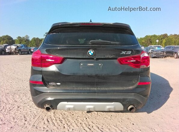 5UXTR9C56JLD65282 2018 BMW X3 Black წინა სალონის ხედი