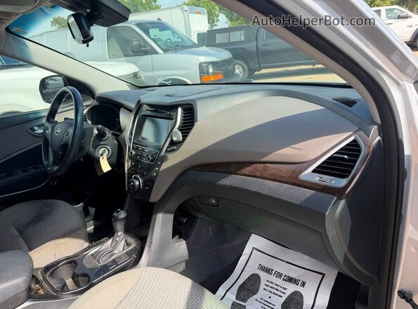 KM8SMDHF3HU179406 2017 HYUNDAI SANTA Silver 