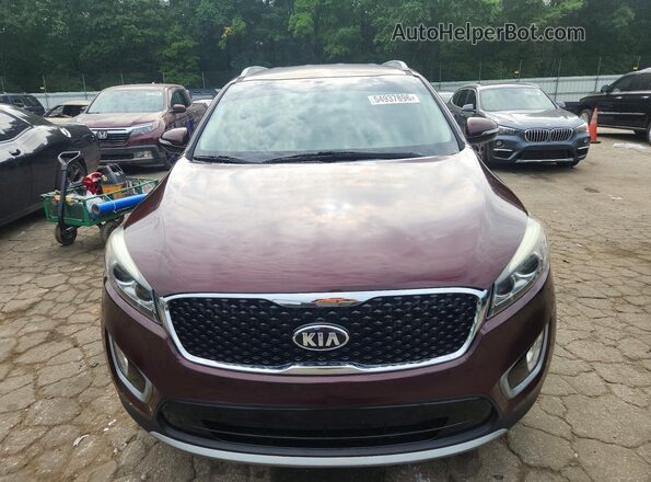 5XYPH4A17HG211823 2017 KIA SORENTO Burgundy 