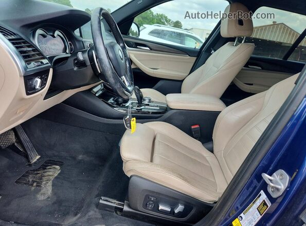 5UXTR9C55JLC77999 2018 BMW X3 Blue 