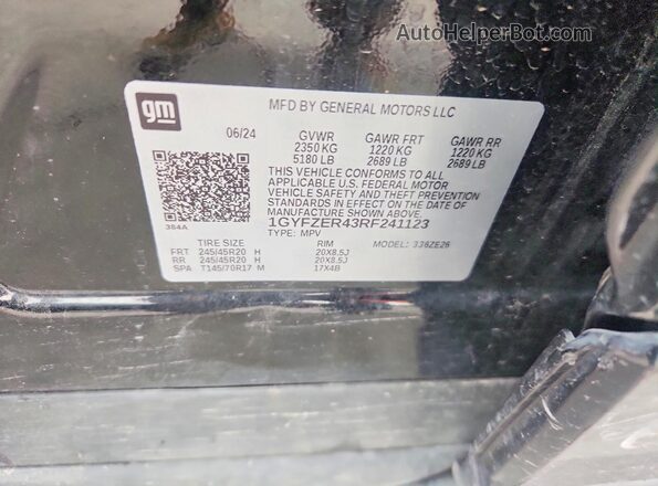 1GYFZER43RF241123 2024 CADILLAC XT4 Black 