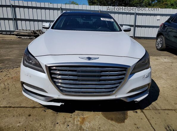 KMHGN4JE0JU247042 2018 GENESIS G80 Белый Вид сзади