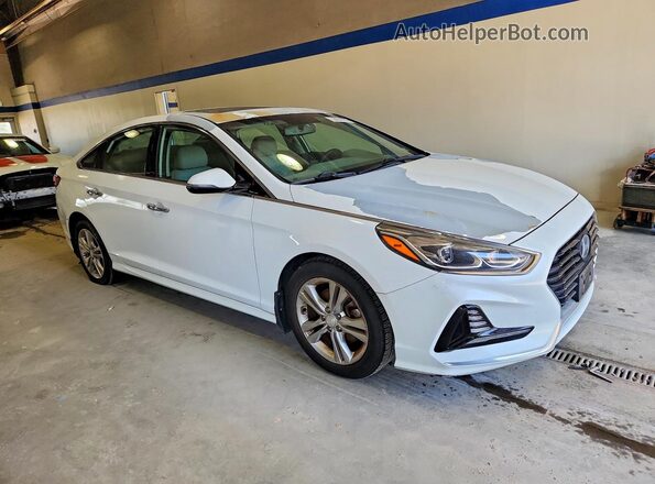 5NPE34AF4JH660649 2018 HYUNDAI SONATA Белый Вид спереди