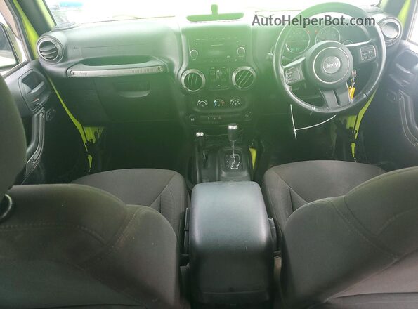 1C4BJWKG5GL321463 2016 JEEP WRANGLER Зеленый Вид щитка приборов