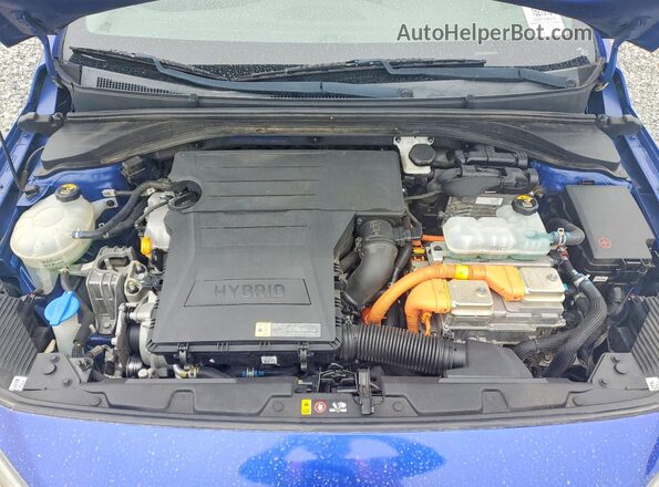 KMHC05LC5KU110419 2019 HYUNDAI IONIQ Blue Vista del compartimento del motor