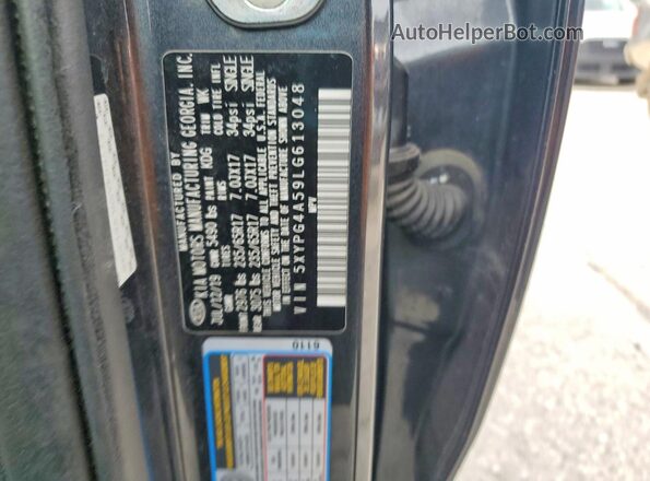 5XYPG4A59LG613048 2020 KIA SORENTO Gray 
