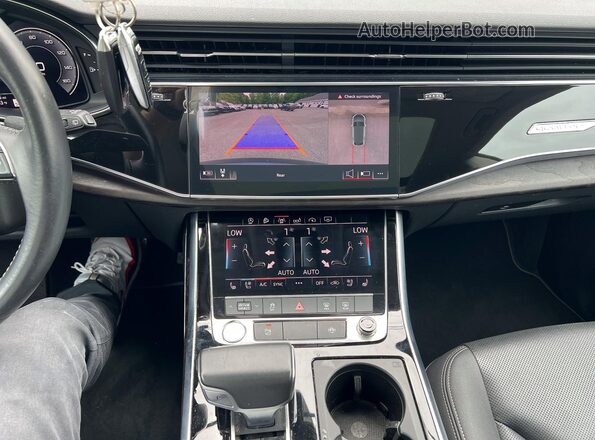 WA1EVAF15KD036494 2019 AUDI Q8 Blue Սալոնի հետևի տեսք