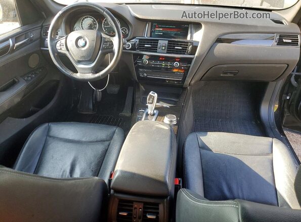 5UXWX9C33H0T21993 2017 BMW X3 Black Vista del cuadro de instrumentos
