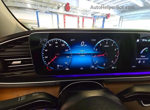 4JGFB4KB4NA720862 2022 MERCEDES-BENZ GLE Black ხელსაწყოთა პანელის ხედი