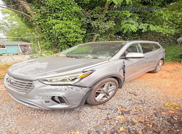 KM8SR4HF2HU185683 2017 HYUNDAI SANTA Gray Rear right