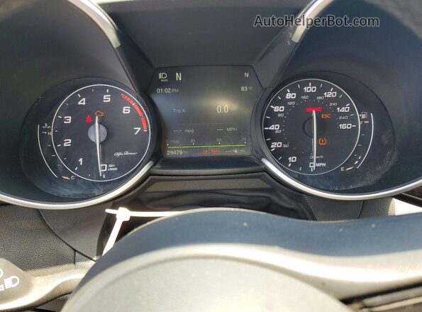 ZARFAECN8J7567048 2018 ALFA ROMEO GIULIA Gray Vista de los asientos traseros