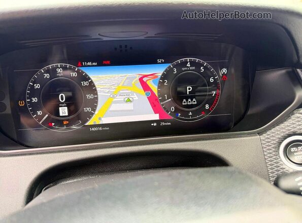 SALYB2RV4JA753882 2018 LAND ROVER RANGE White Vista del cuadro de instrumentos