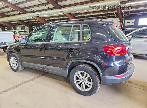 WVGBV7AXXHK000324 2017 VOLKSWAGEN TIGUAN Черный Задняя правая четверть