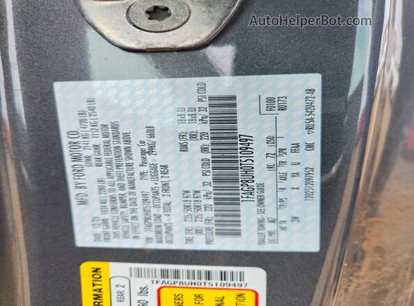 1FAGP8UH0T5109497 2026 FORD MUSTANG Серый 